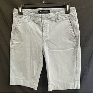 Liverpool Women's Light Blue-Gray Pond Blue Shorts. Women’s‎ Size 2.